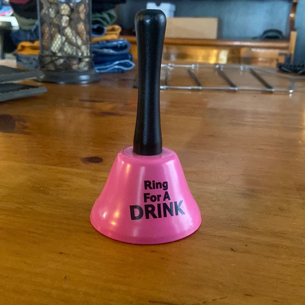 Pink Bachelorette Ring for a Drink Bell
